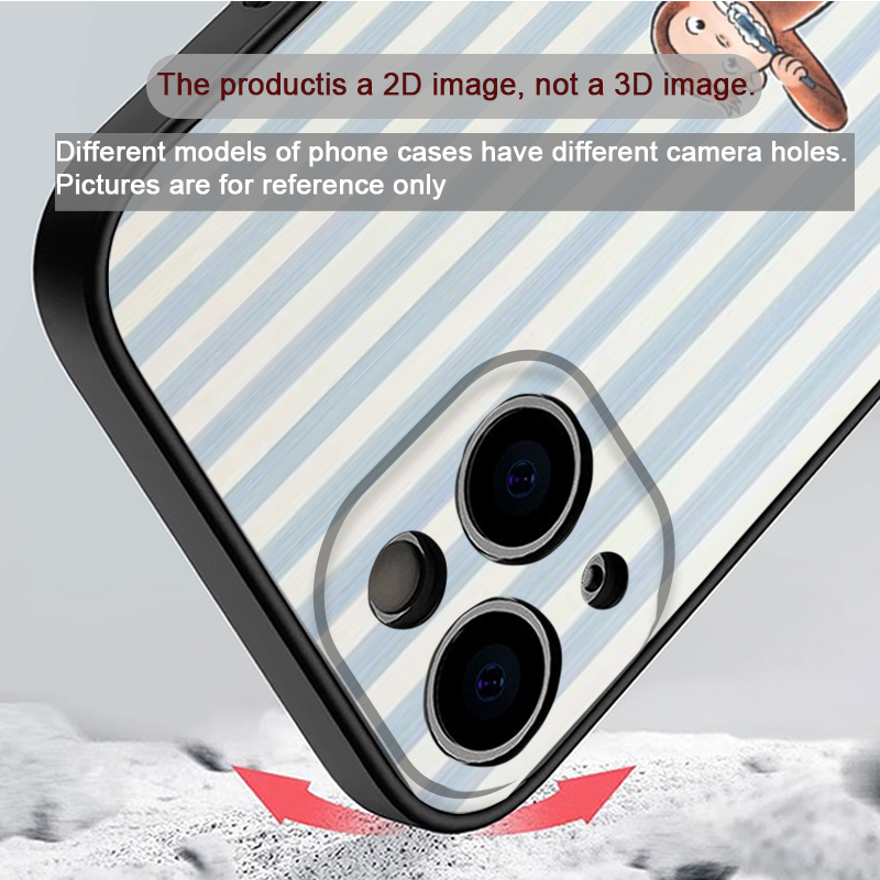 Cartoon Striped Monkey Holding - Phone Cases Iphone 15 评论和价格