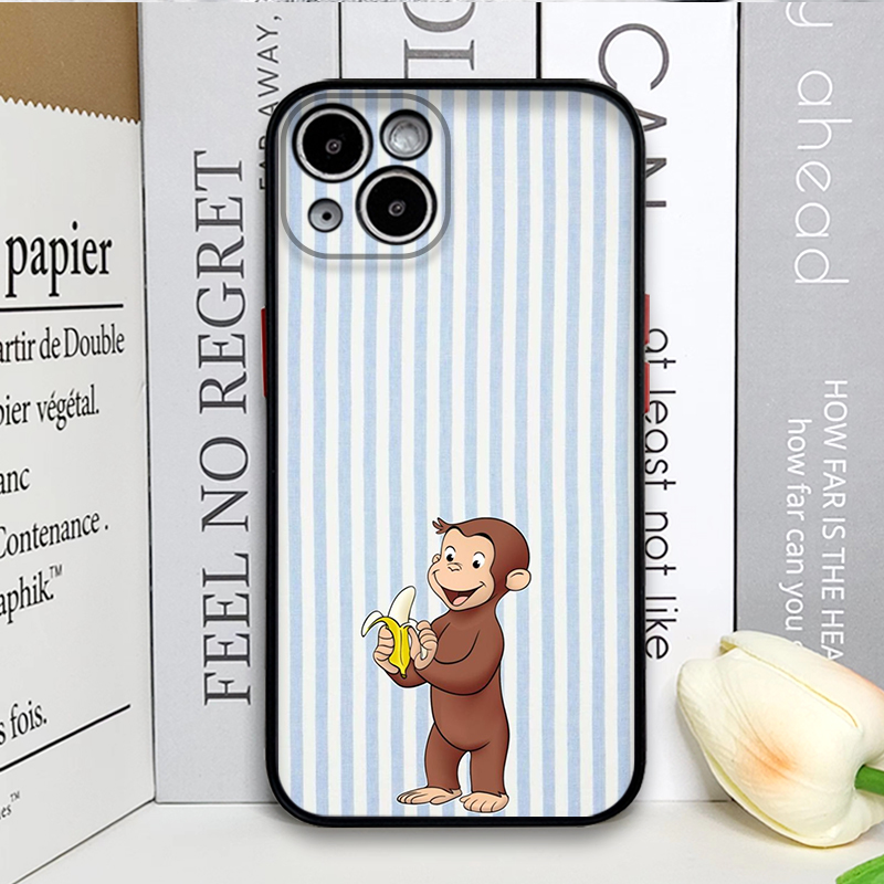 Cartoon Striped Monkey Holding - Phone Cases Iphone 15 评论和价格